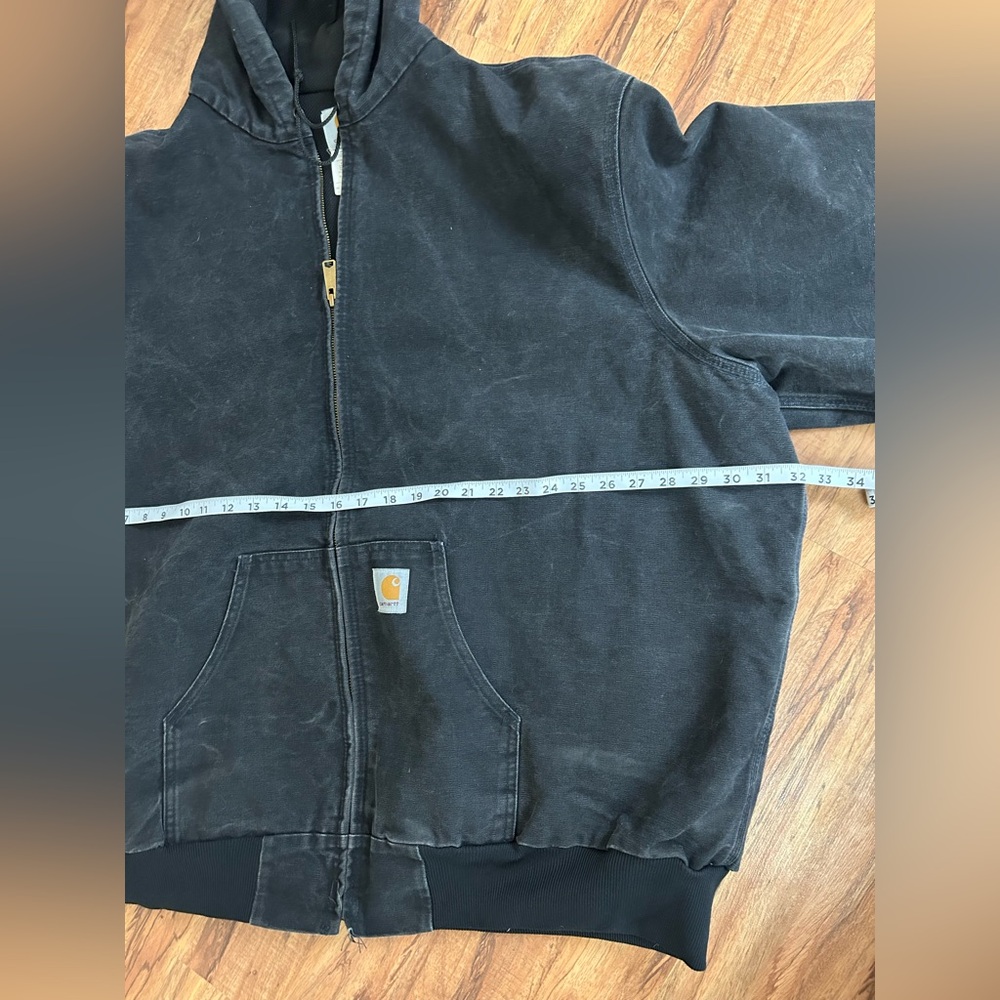 Vintage Carhartt Duck Canvas Active Thermal Lined USA Jacket Mens Size 4XL Tall - Picture 7 of 9